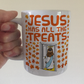 Christian Halloween Mug - Jesus Has All The Treats - Funny Autumn Church Gift