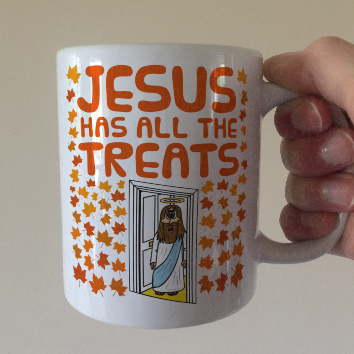 Christian Halloween Mug - Jesus Has All The Treats - Funny Autumn Church Gift