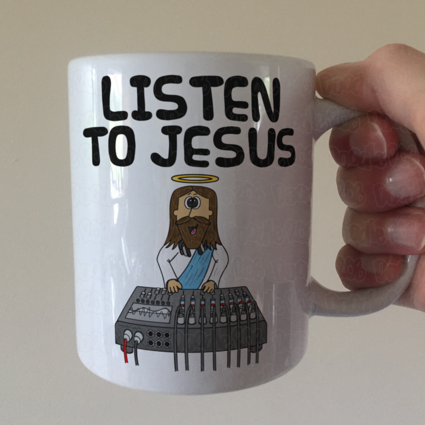 Christian Sound Engineer Mug - Listen To Jesus - Funny Church Gift