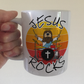 Church Drummer Mug - Jesus Rocks - Worship Drummer Gift