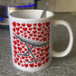 Keyboard With Hearts Mug - Gift For Keyboardist - Musician Valentines Anniversary Gift