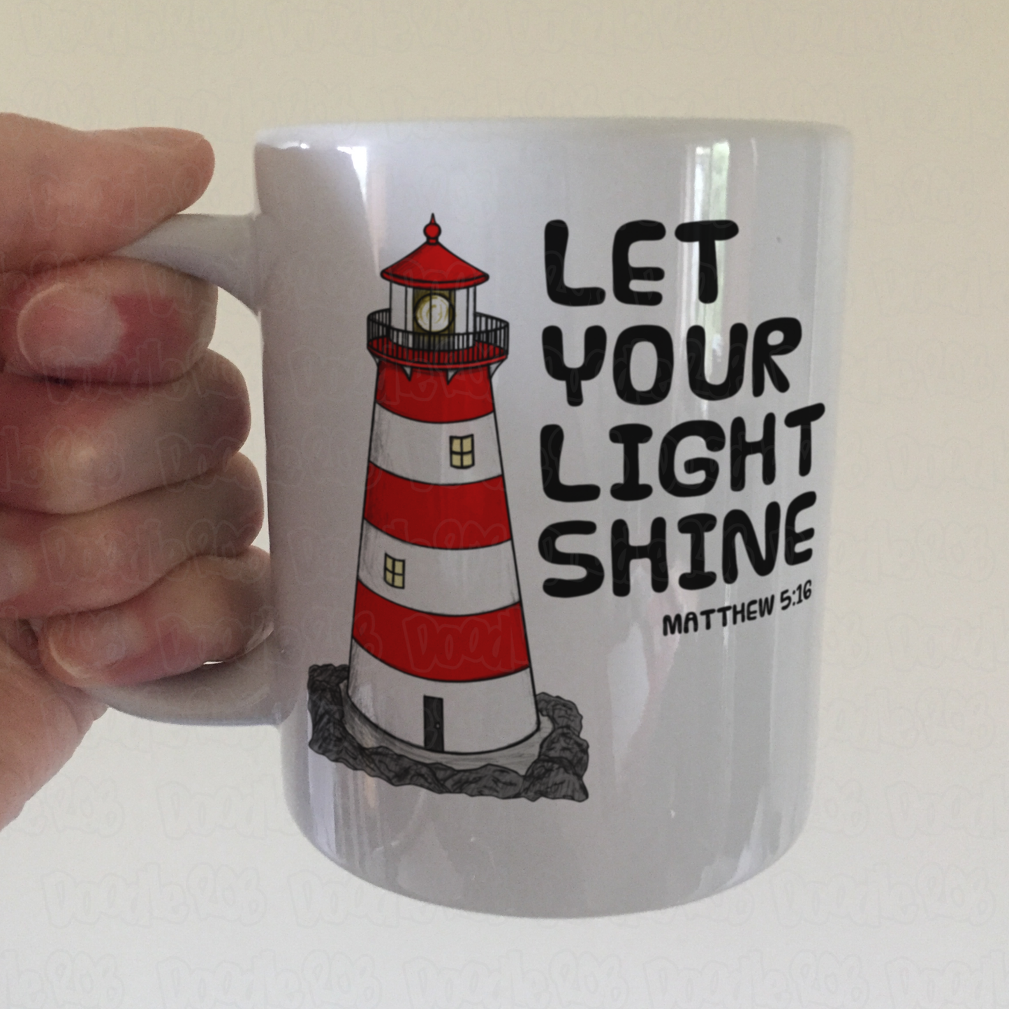 Christian Lighthouse Mug - Matthew 5:16 - Bible Verse Mug - Gift For Church Pastor
