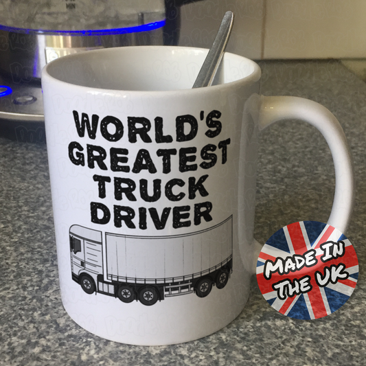 Funny Lorry Driver Mug - World's Greatest Truck Driver - Delivery Driver Gift