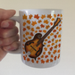 Autumn Mandolin Mug (Leaves) - Mandolinist Gift - Folk Musician Gift For Fall or Thanksgiving