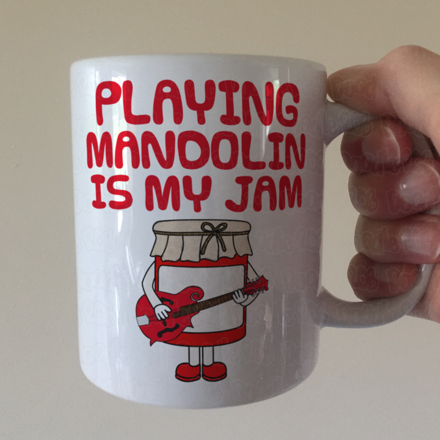 Funny Mandolin Mug - Playing Mandolin Is My Jam - Gift For Mandolinist - Music Teacher Mug
