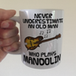 Funny Mandolin Mug - Never Underestimate An Old Man Who Plays Mandolin - Mandolinist Folk Musician Gift For Him