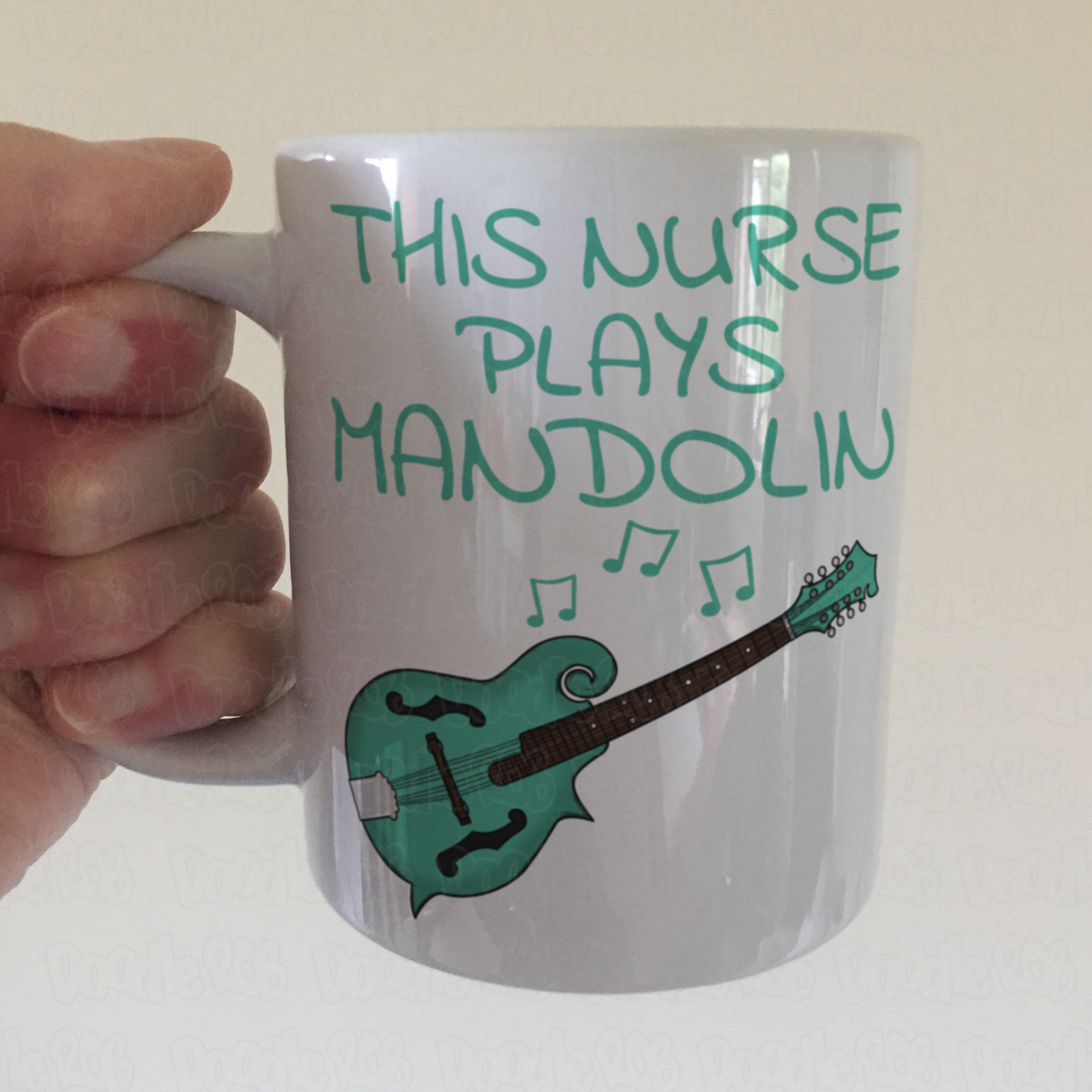 Nurse Mandolin Mug - This Nurse Plays Mandolin - Mandolinist Gift For Nurse
