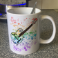 Mandolin Rainbow Mug - Gift For Mandolinist - Mandolin Teacher Mug - Folk Musician Gift