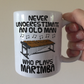 Funny Marimba Mug - Never Underestimate An Old Man Who Plays Marimba - Percussionist Musician Gift For Him