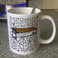 Marimba Musical Notes Mug - Gift For Percussionist - Percussion Teacher Mug - Orchestral Musician Gift