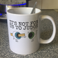 Funny Christian Mug - Plank In Eye - It's Not For Us To Judge - Matthew 7 - Church Humour