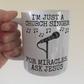Church Singer Mug - For Miracles, Ask Jesus - Christian Musician Gift