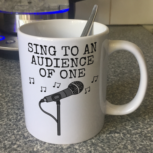 Church Singer Mug - I Sing To An Audience Of One - Worship Musician Gift