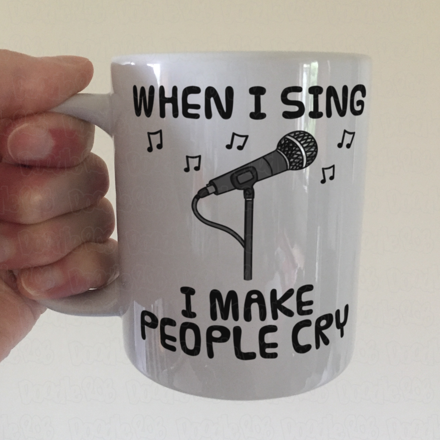 Funny Singer Mug - When I Sing, I Make People Cry - Vocalist Musician Gift