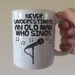 Funny Singer Mug - Never Underestimate An Old Man Who Sings - Vocalist Musician Gift For Him
