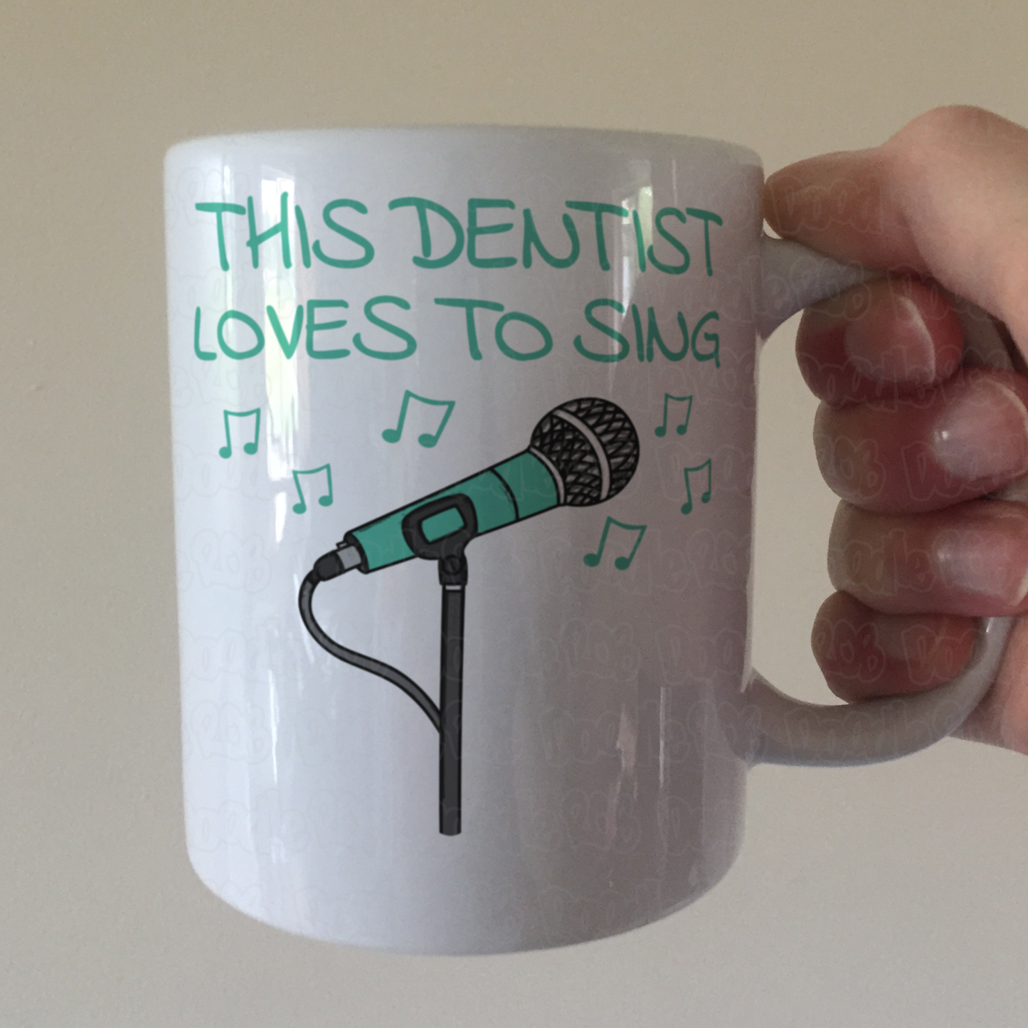Dentist Singer Mug - This Dentist Loves To Sing - Musician Gift For Dentist