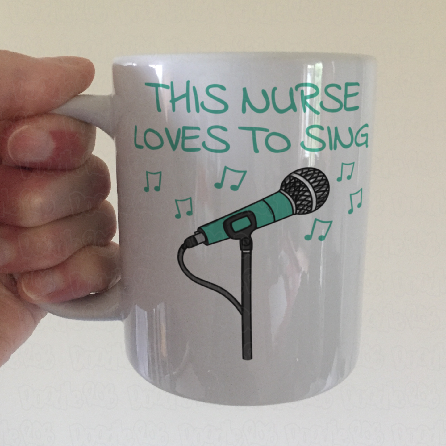 Nurse Singer Mug - This Nurse Loves To Sing - Musician Gift For Nurse