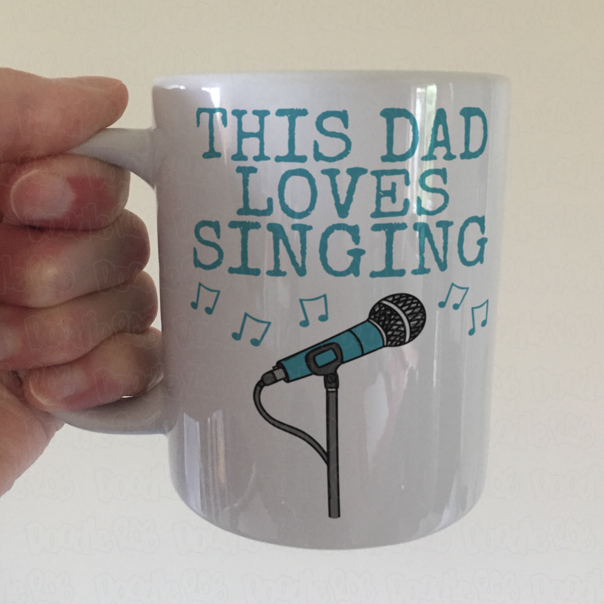 Singer Father's Day Mug - This Dad Loves Singing - Vocalist Musician Gift