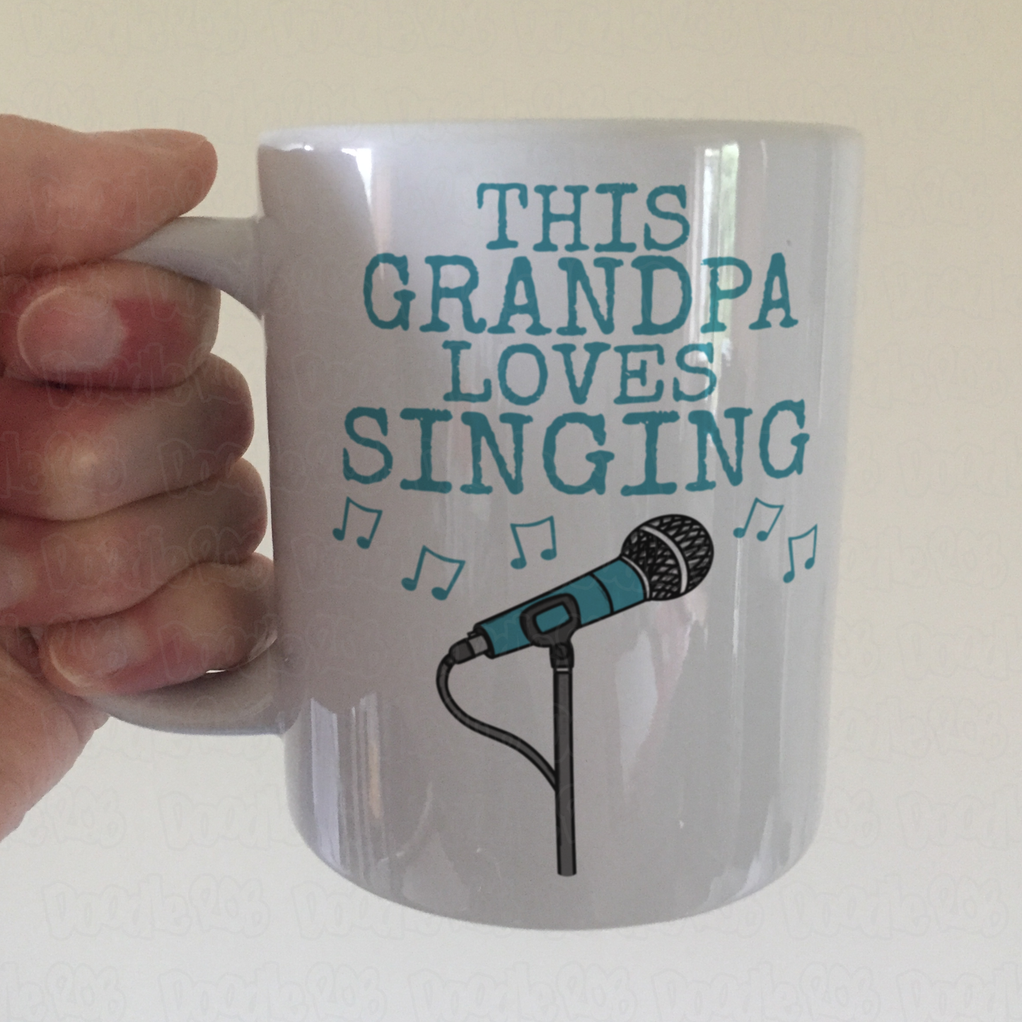 Singer Father's Day Mug - This Grandpa Loves Singing - Vocalist Musician Gift