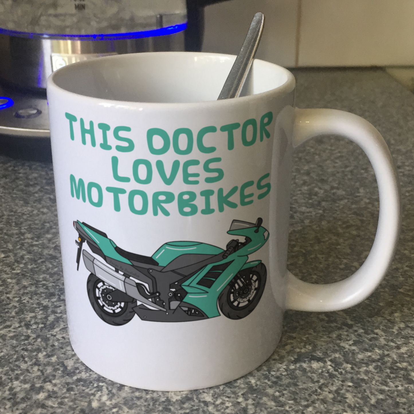 Doctor Motorbike Mug - This Doctor Loves Motorbikes - Motorcycle Gift For Doctor