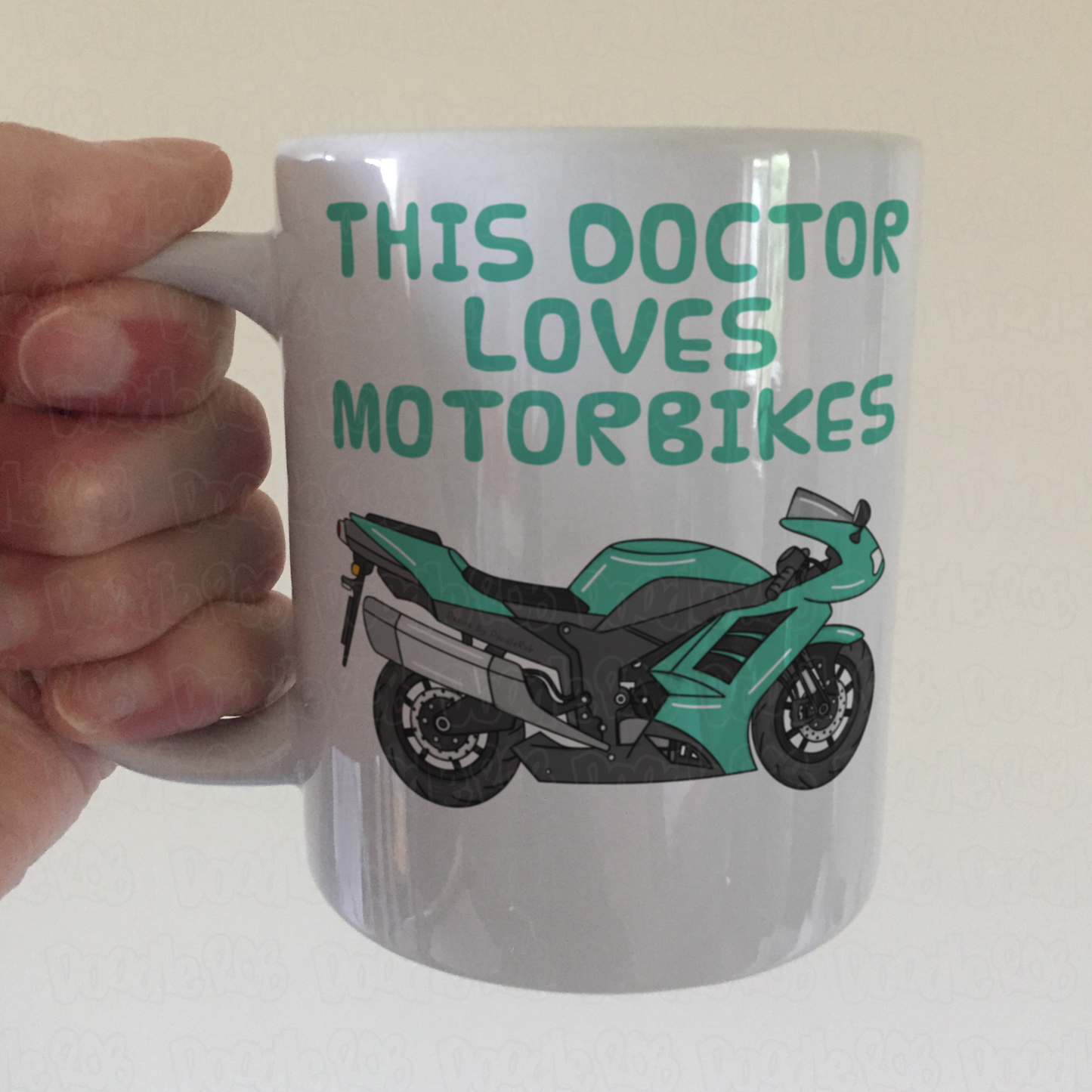 Doctor Motorbike Mug - This Doctor Loves Motorbikes - Motorcycle Gift For Doctor