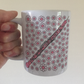 Oboe Floral Mug (Pink Flowers) - Female Oboist - Woodwind Musician Gift For Girl