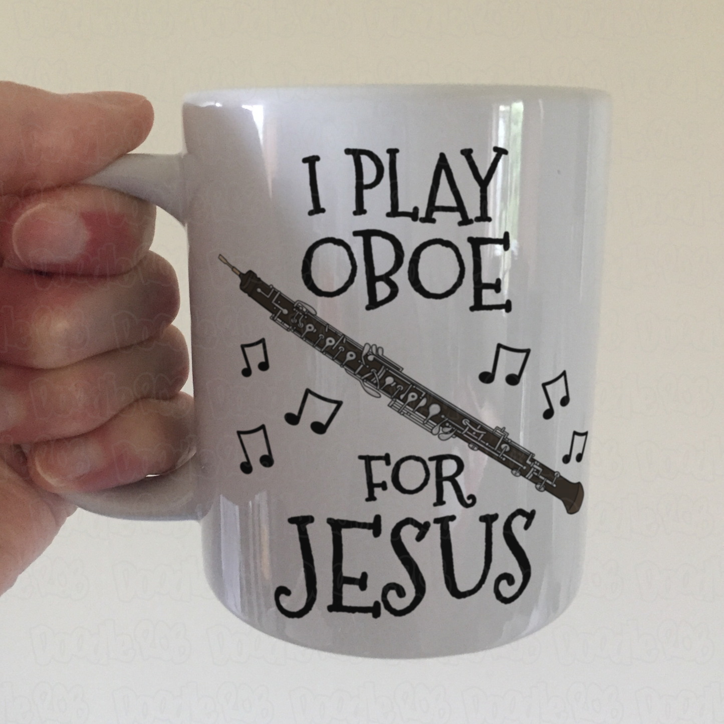 Christian Oboe Mug - I Play Oboe For Jesus - Church Oboist Gift