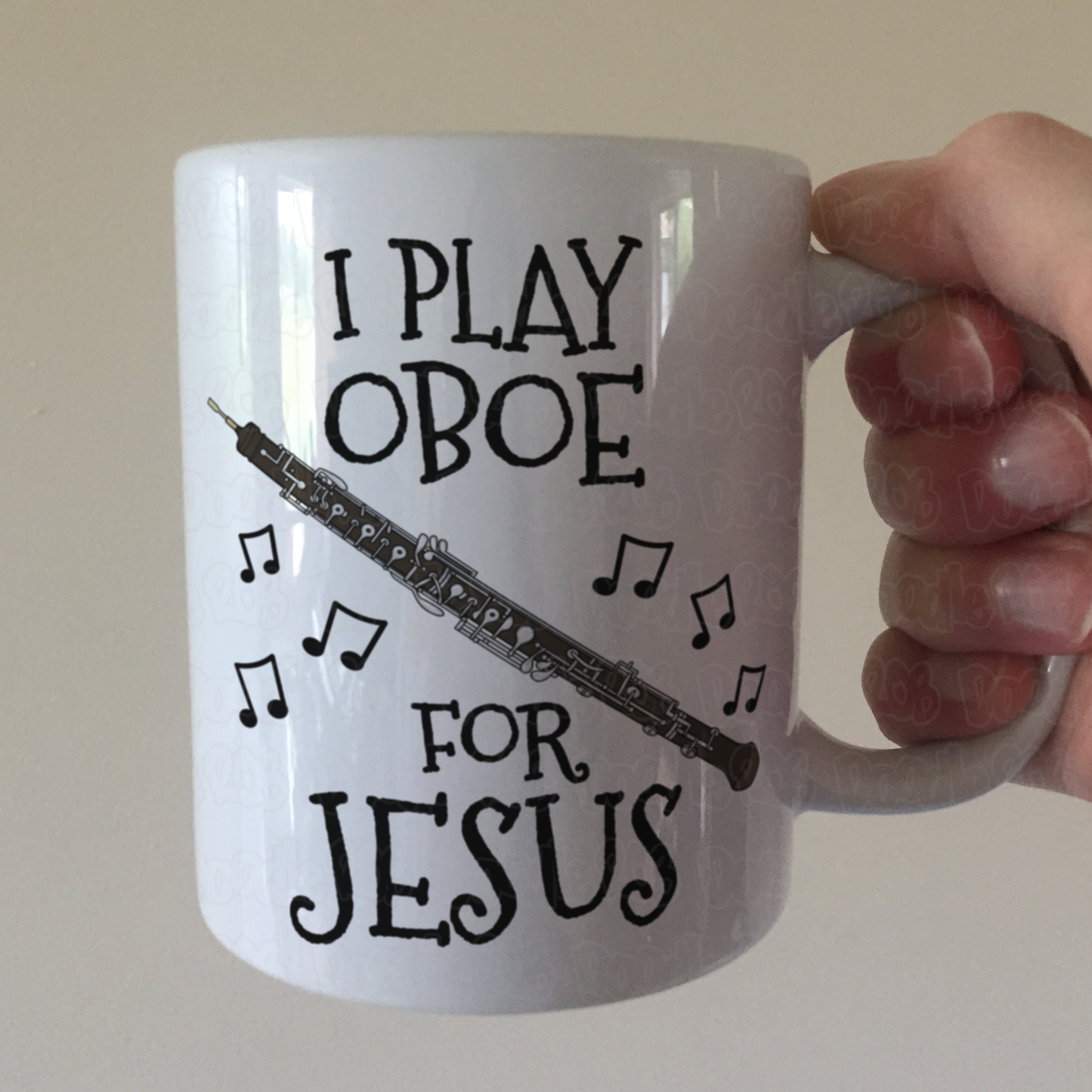 Christian Oboe Mug - I Play Oboe For Jesus - Church Oboist Gift