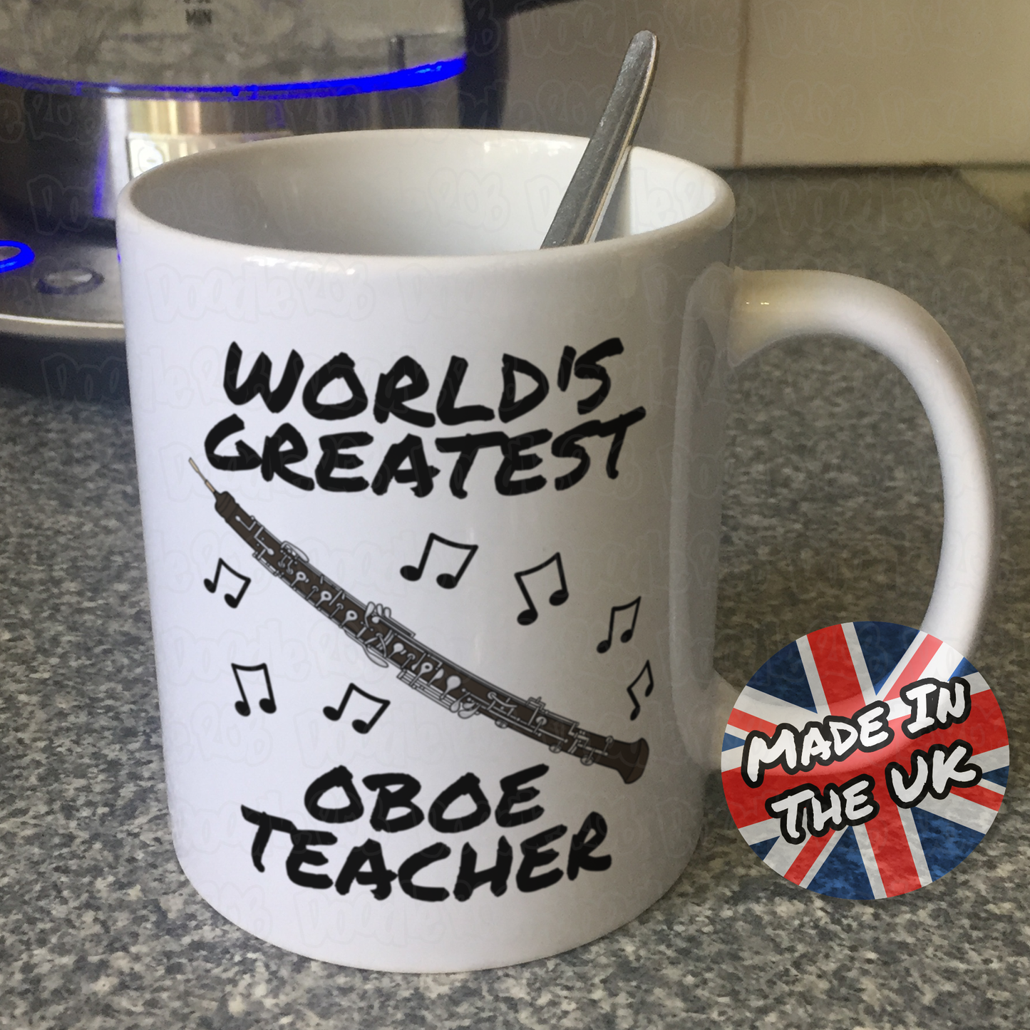 Oboe Teacher Mug - World's Greatest Oboe Teacher - Woodwind Teacher Gift