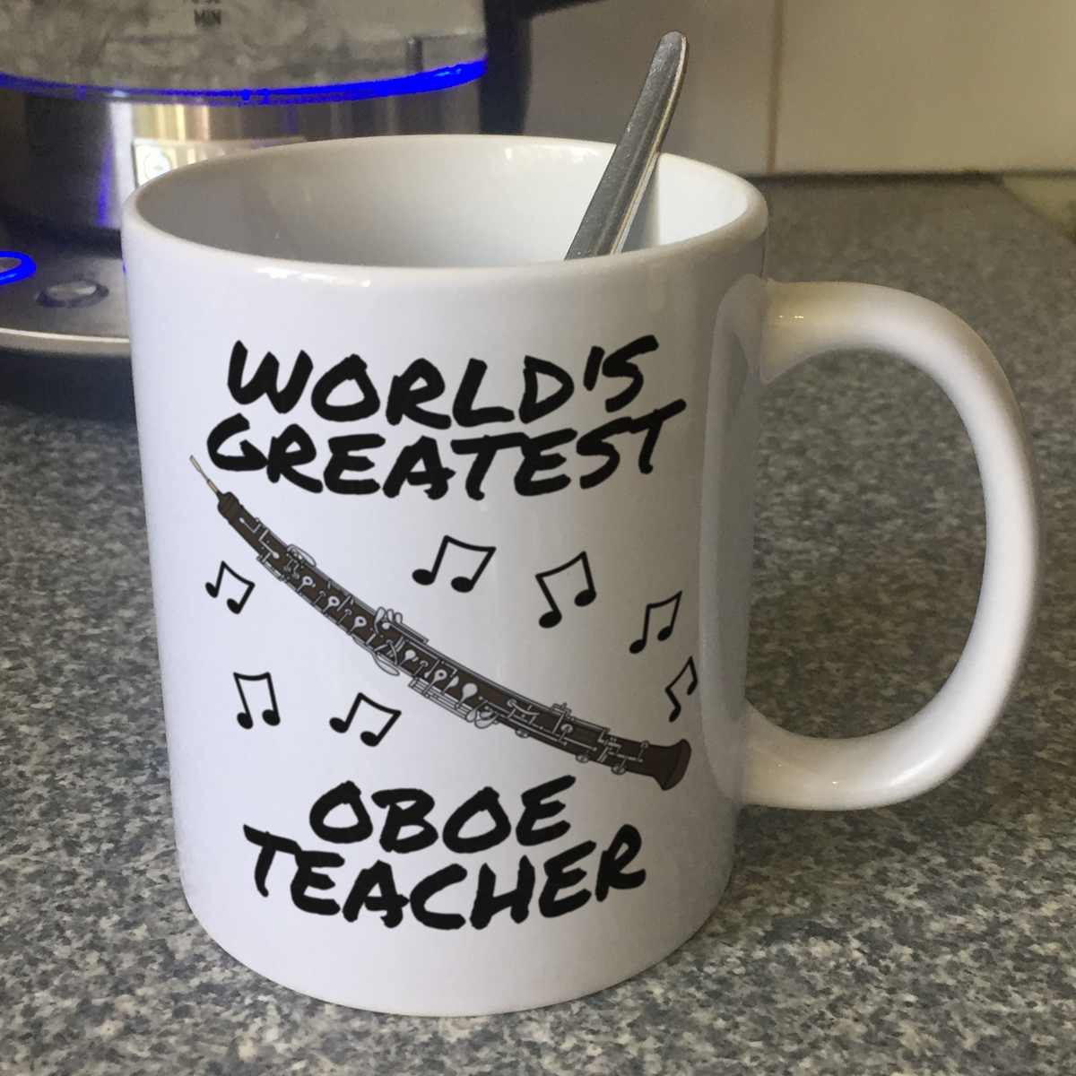 Oboe Teacher Mug - World's Greatest Oboe Teacher - Woodwind Teacher Gift