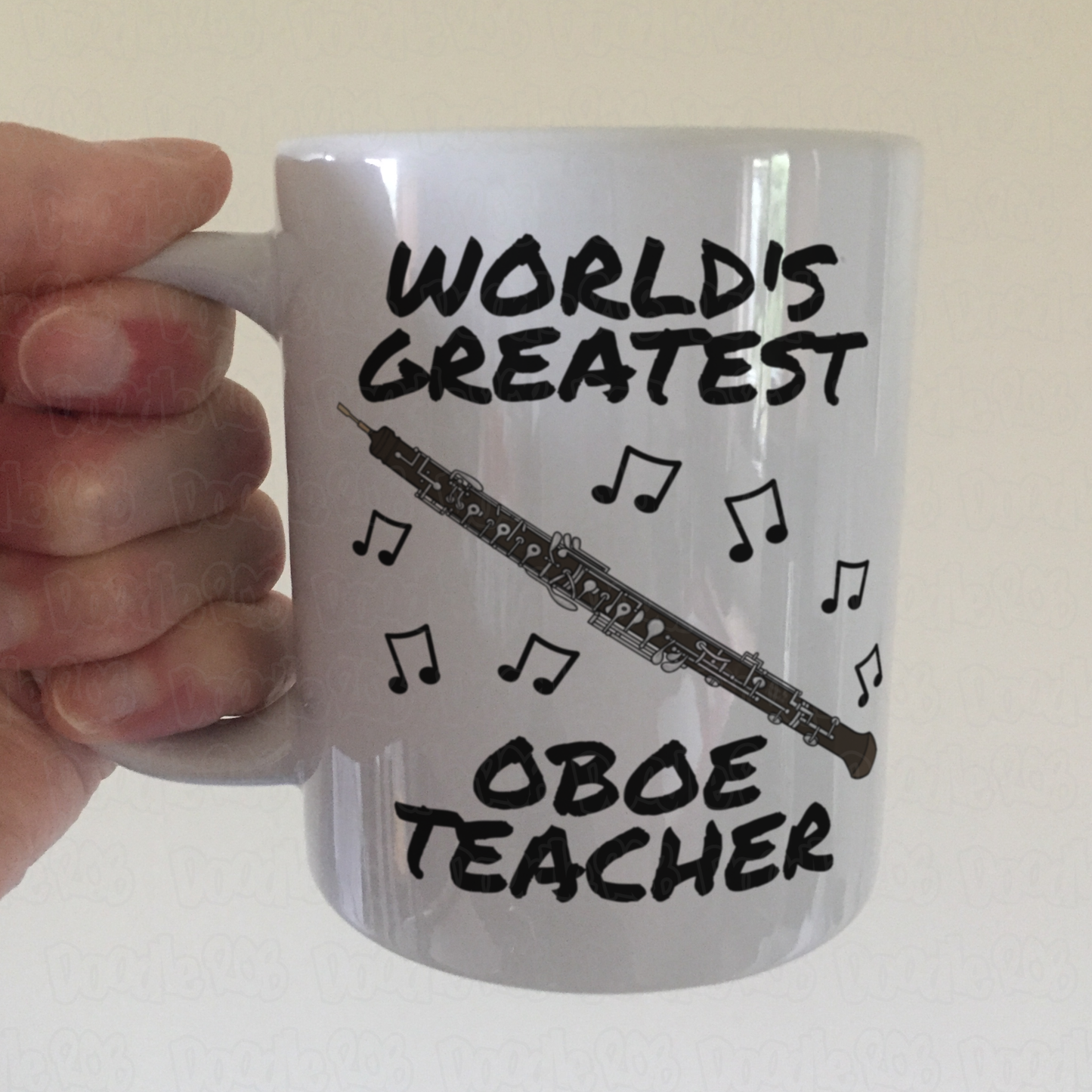 Oboe Teacher Mug - World's Greatest Oboe Teacher - Woodwind Teacher Gift