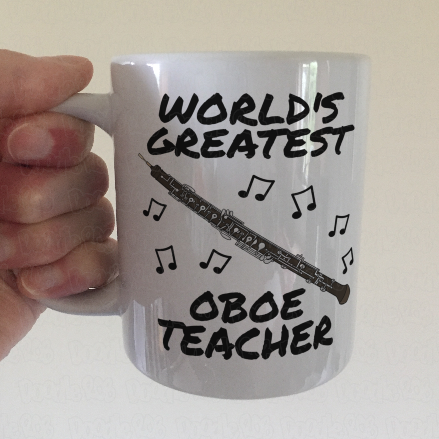Oboe Teacher Mug - World's Greatest Oboe Teacher - Woodwind Teacher Gift