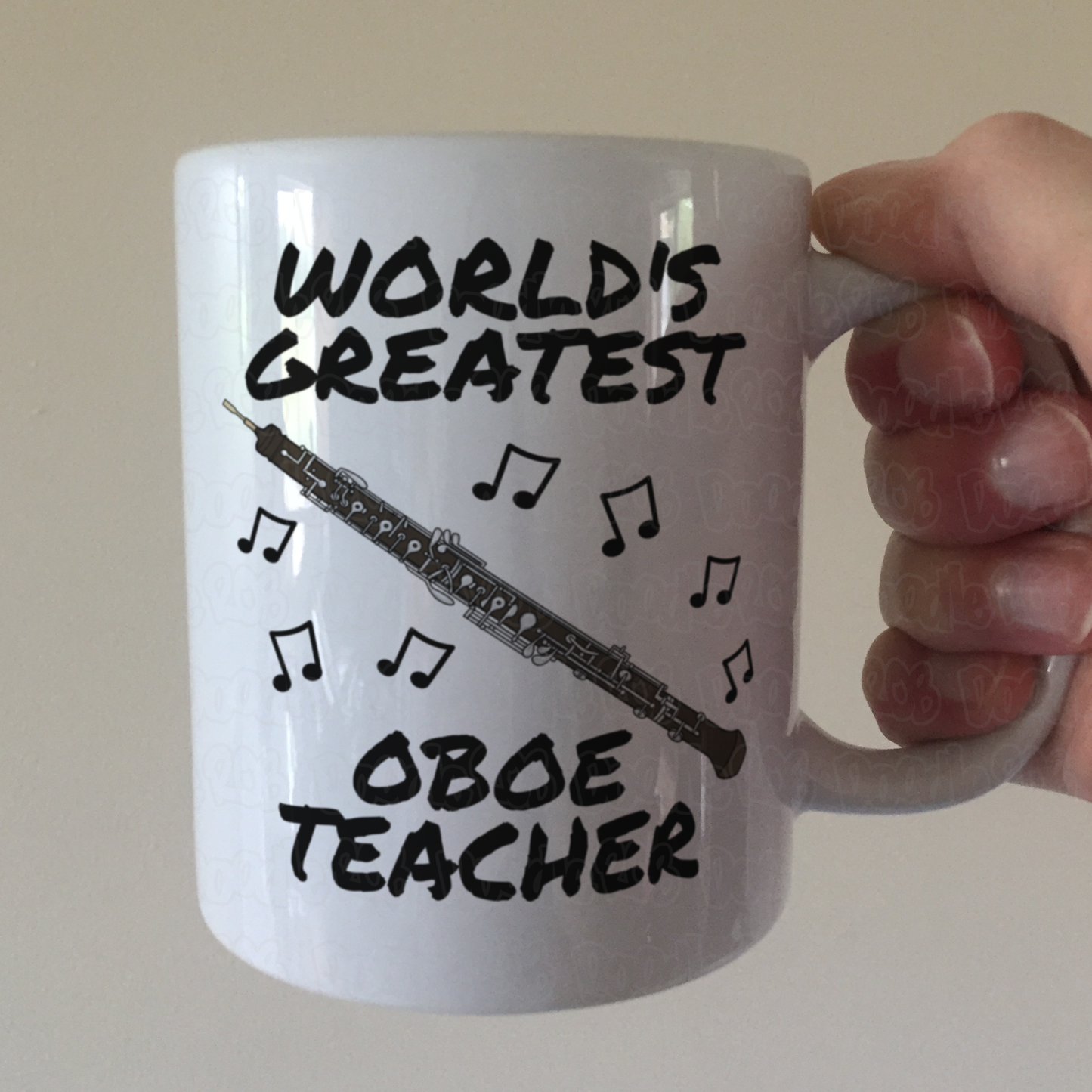 Oboe Teacher Mug - World's Greatest Oboe Teacher - Woodwind Teacher Gift
