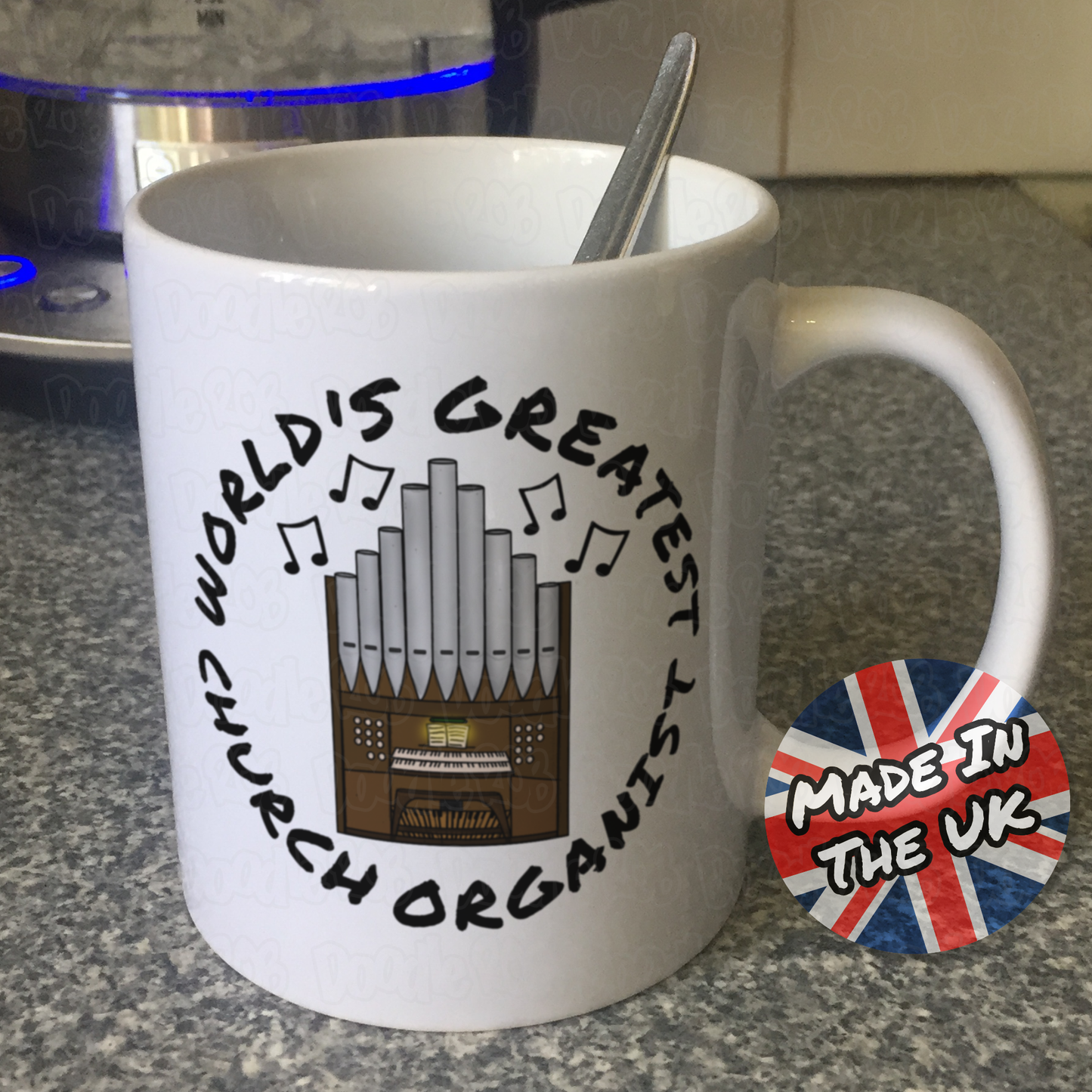 Church Organist Mug - World's Greatest Church Organist - Funny Church Organ Gift