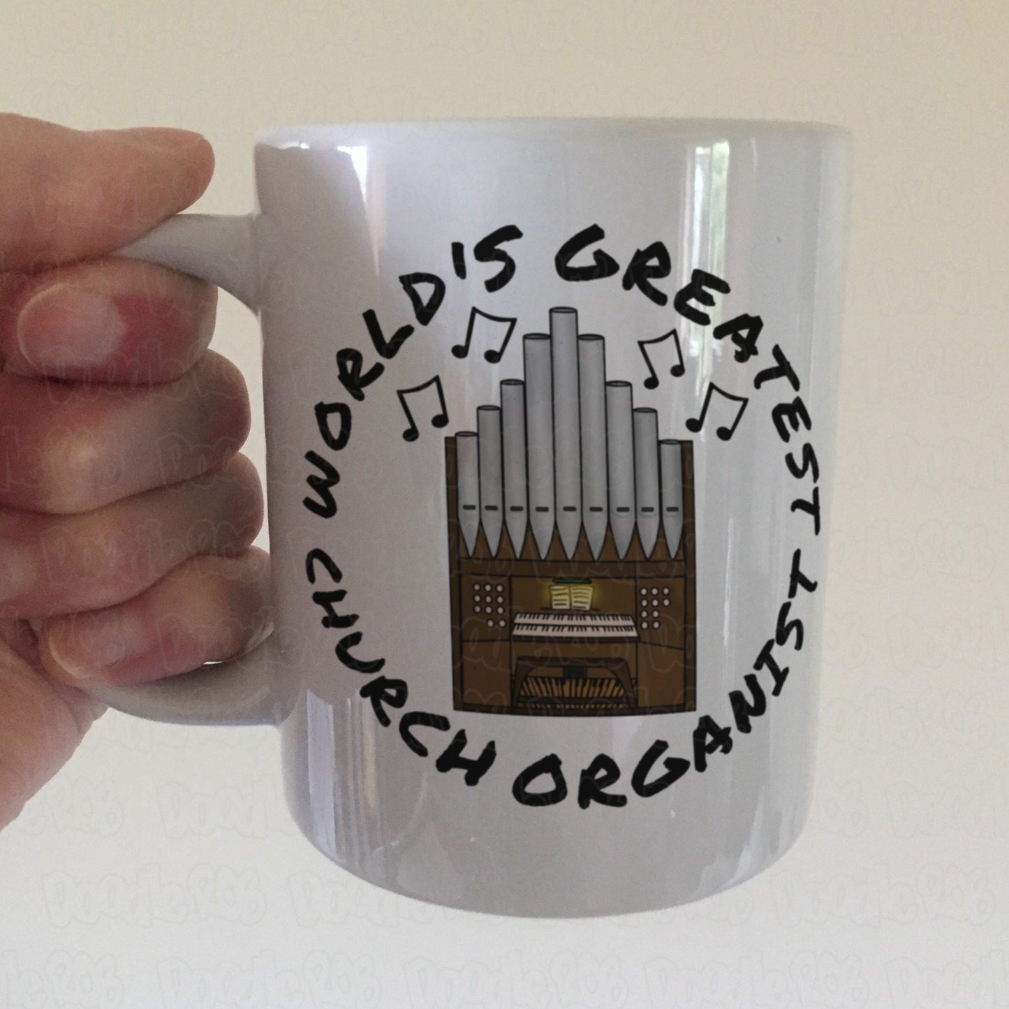 Church Organist Mug - World's Greatest Church Organist - Funny Church Organ Gift