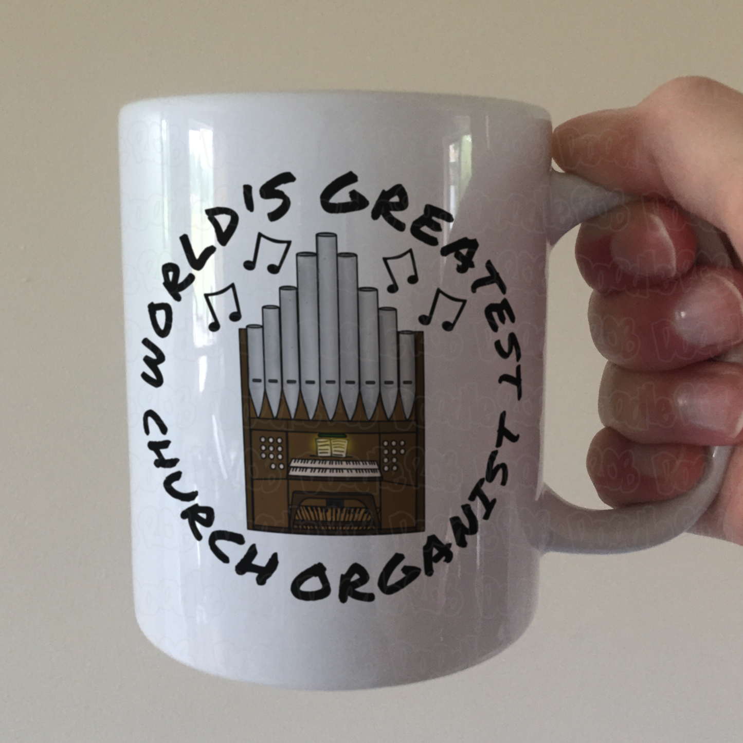 Church Organist Mug - World's Greatest Church Organist - Funny Church Organ Gift