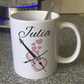 Cello Wedding Personalised Mug - Cellist String Musician Custom Gift