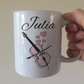 Cello Wedding Personalised Mug - Cellist String Musician Custom Gift