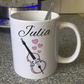 Double Bass Wedding Personalised Mug - Wedding Bassist Musician Custom Gift