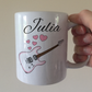 Electric Guitar Wedding Personalised Mug - Guitarist Musician Custom Gift