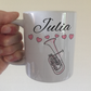 Tenor Horn Wedding Personalised Mug - Brass Musician Custom Gift