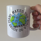 Piano Mug - Piano Makes The World Go Round - Pianist Mug - Gift For Piano Teacher