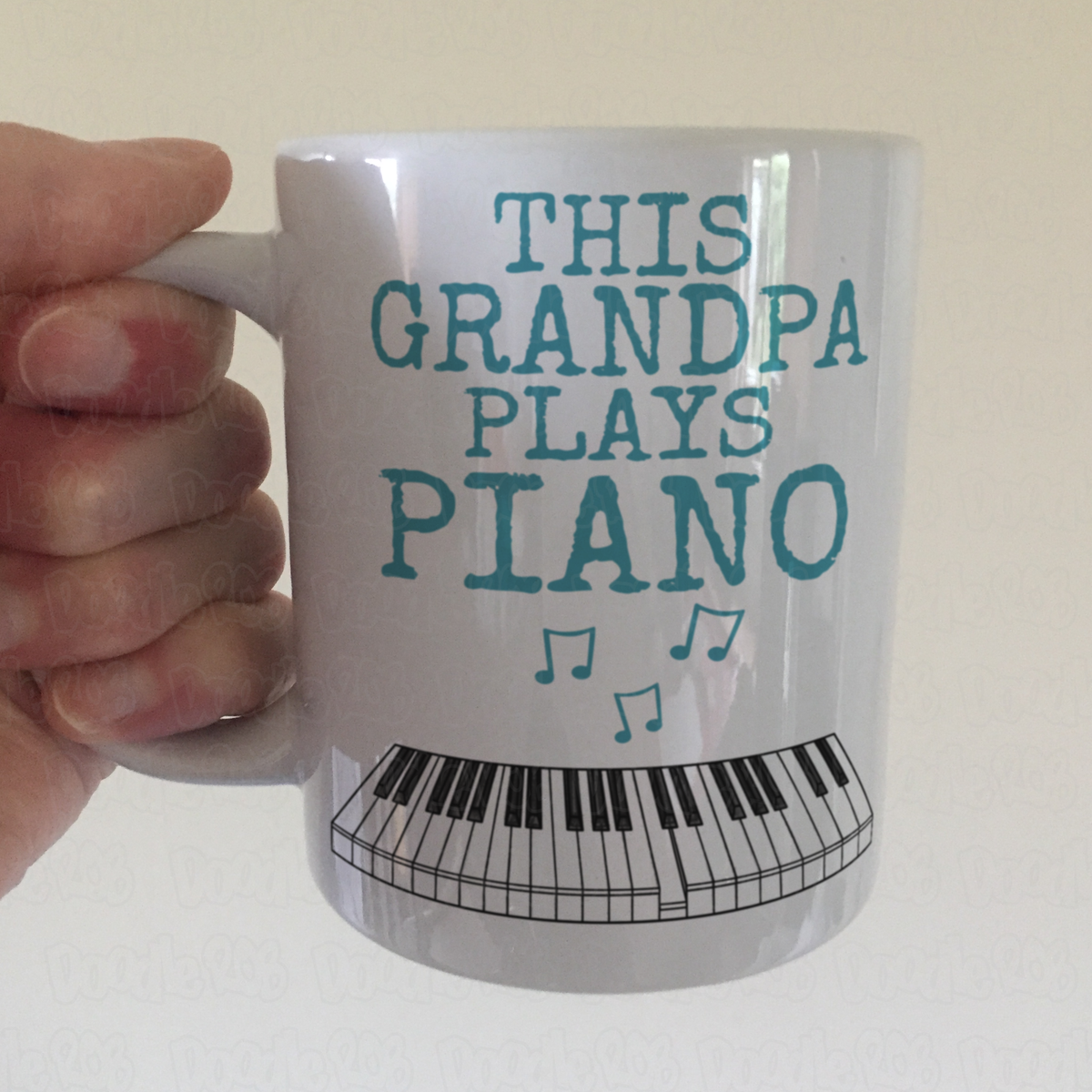 Piano Father's Day Mug - This Grandpa Plays Piano - Pianist Musician Gift