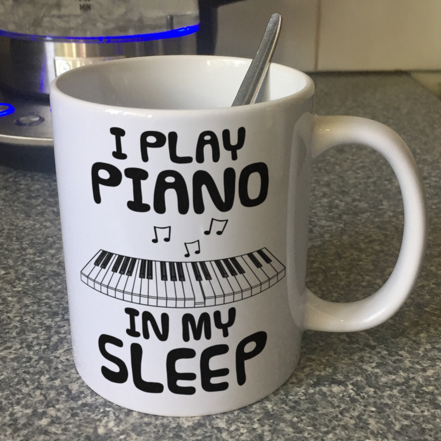 Funny Piano Mug -  I Play Piano In My Sleep - Pianist Musician Gift