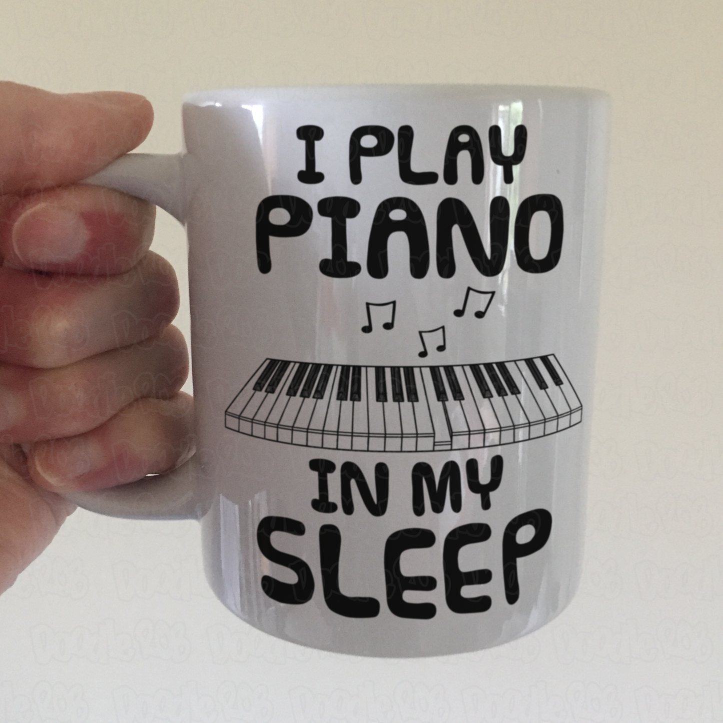 Funny Piano Mug -  I Play Piano In My Sleep - Pianist Musician Gift