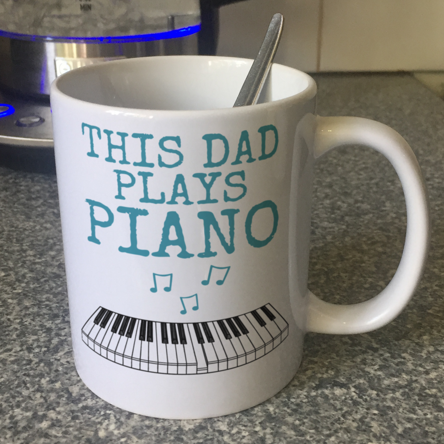Piano Father's Day Mug - This Dad Plays Piano - Pianist Musician Gift