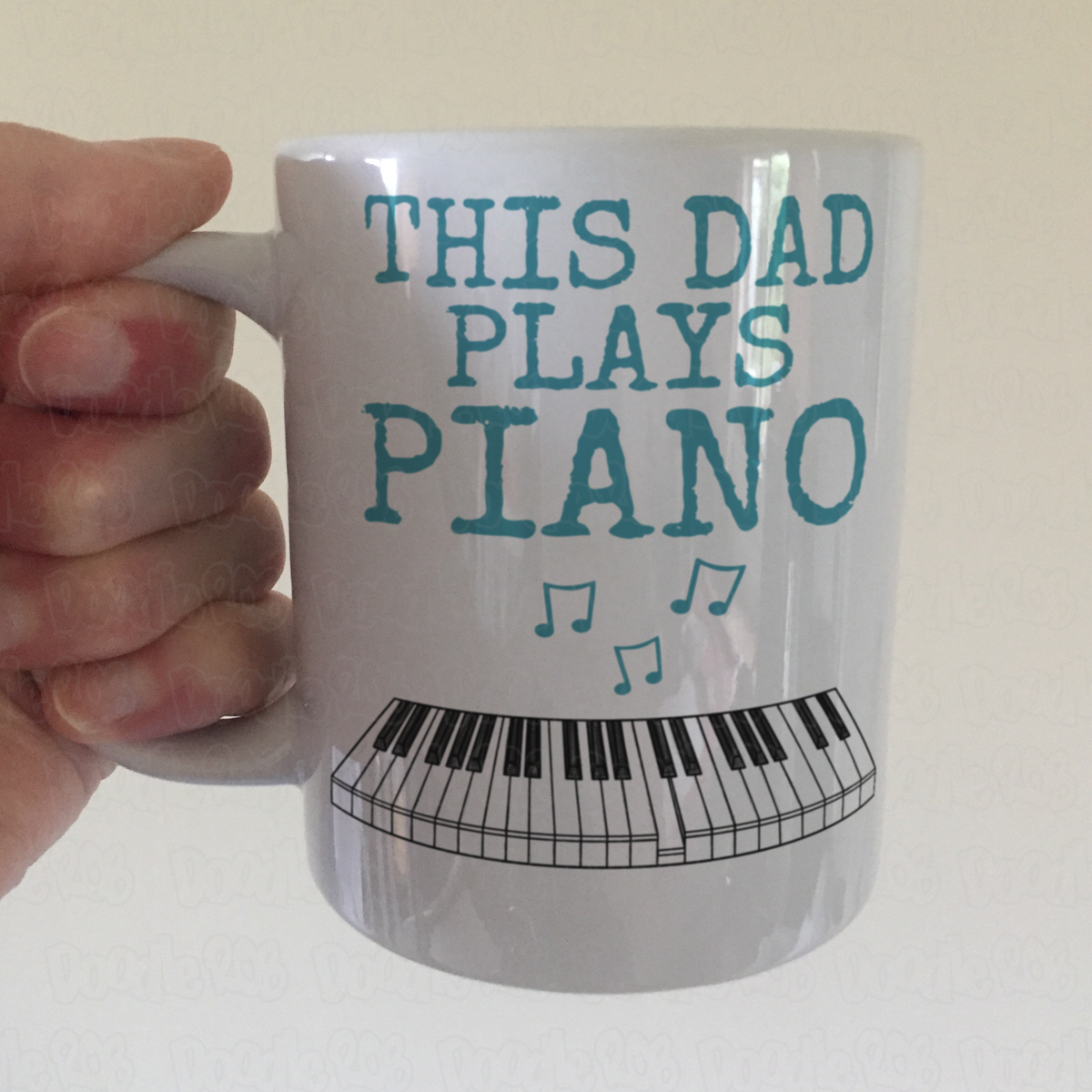 Piano Father's Day Mug - This Dad Plays Piano - Pianist Musician Gift