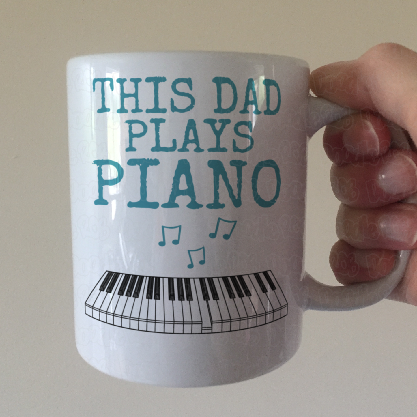 Piano Father's Day Mug - This Dad Plays Piano - Pianist Musician Gift