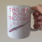 Girl's Piccolo Mug - This Girl Plays Piccolo - Female Piccoloist Mug - Woodwind Musician Gift