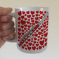 Piccolo With Hearts Mug - Gift For Piccoloist - Woodwind Musician Valentines Anniversary Gift